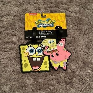 NWT Set of SpongeBob/Patrick Star Bag Tags